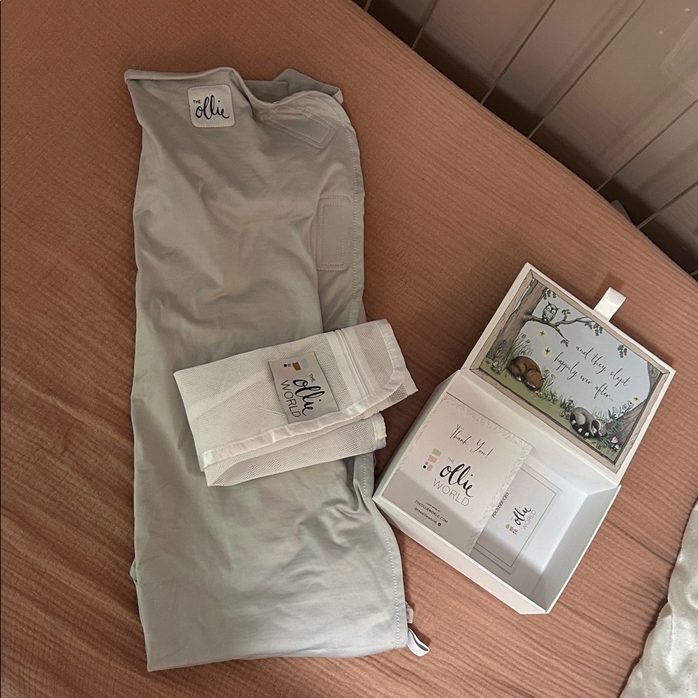 Olli Gray Baby Swaddle in Gray
